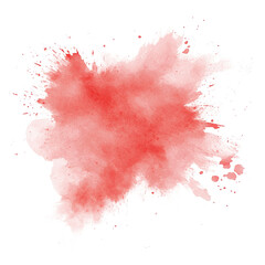 Wall Mural - crimson watercolor splash with subtle texture on a pristine white canvas