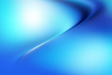 Wall Mural - Modern bright abstract wave gradient blue background blurred colorful neon color flow trendy hologram effect graphics futuristic design for pattern banner web technology digital backdrop poster