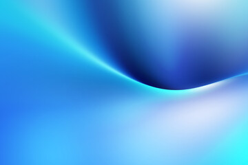 Wall Mural - Modern bright abstract wave gradient blue background blurred colorful neon color flow trendy hologram effect graphics futuristic design for pattern banner web technology digital backdrop poster