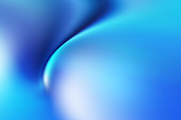 Wall Mural - Modern bright abstract wave gradient blue background blurred colorful neon color flow trendy hologram effect graphics futuristic design for pattern banner web technology digital backdrop poster