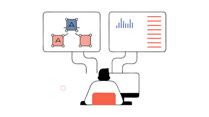 prompt engineering character working with generative ai model tools artificial intelligence in busin