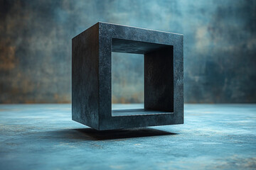 Wall Mural - 3d render of abstract futuristic shapes, generative ai image