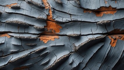 Poster - Bark texture of the mahogany tree