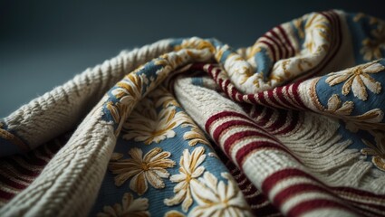 Poster - The texture and motif of a blanket