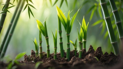Poster - Natural Dendrocalamus environments, afforestation projects, and ecological principles