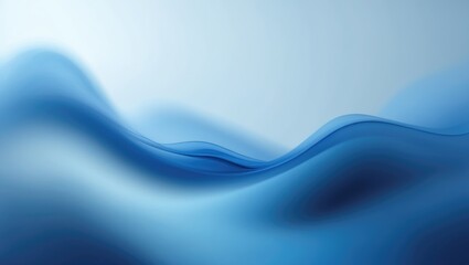 Fototapete - Modern blue and soft pastel abstract design with water, sky, and winter themes for background