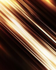 Wall Mural - abstract diagonal light streaks creating motion blur effect in shades of brown and gold for modern b