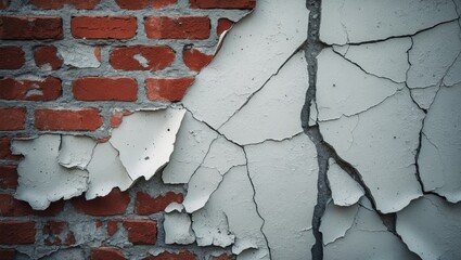Aufkleber - Old-fashioned concrete brick wall with rough grunge textured background