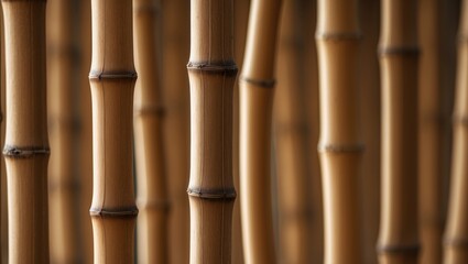 Aufkleber - Abstract bamboo texture with rustic grainy design for natural interior decor