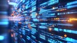 © nikomsolftwaer - Data transmission event digital network visual data flow cyber environment abstract viewpoint technology concept