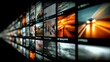 © hocine - Abstract display of multiple vibrant images showcasing variety of artistic photography styles and blurred movements to illustrate dynamic visual storytelling
