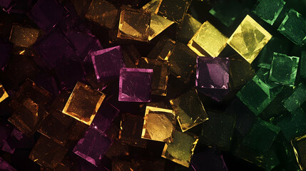 Wall Mural - abstract colorful glass cubes background. useful for website design, marketing material or presentat