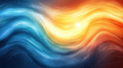 Wall Mural - vibrant swirling paint in motion creates a colorful blend of hues, with a dynamic flow and abstract 