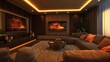 © slamet - Luxurious Home Theater Room Design