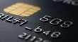 © Dodot - Close-up of a Black Credit Card, Detailing the Numbers and Chip