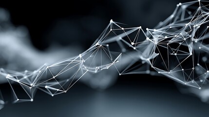 A connected network of nodes and lines.