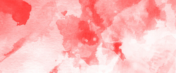 Wall Mural - vector abstract red and white splashed watercolor texture hand drawing graphic design.