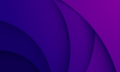 Wall Mural - abstract purple paper cut background with overlapping curved layers