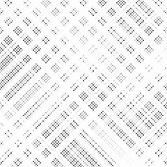 Aufkleber - Grunge halftone gradient background. Faded grit noise texture. White and black sand wallpaper. Retro pixelated backdrop. Anime or manga style comic overlay. Vector graphic design textured template