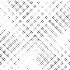 Aufkleber - Grunge halftone gradient background. Faded grit noise texture. White and black sand wallpaper. Retro pixelated backdrop. Anime or manga style comic overlay. Vector graphic design textured template