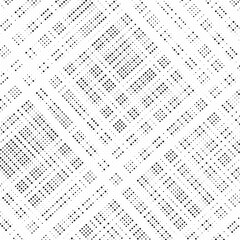 Poster - Grunge halftone gradient background. Faded grit noise texture. White and black sand wallpaper. Retro pixelated backdrop. Anime or manga style comic overlay. Vector graphic design textured template