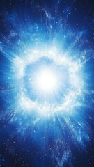 Wall Mural - Cosmic Explosion of Light and Energy in Deep Space Environment