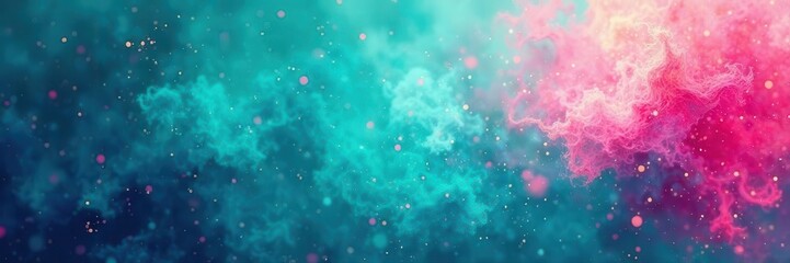 Bold grainy teal and rose color gradient, abstract textured art , bold, pattern, blue
