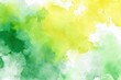 © nana - yellow and green watercolor background for spring. High quality