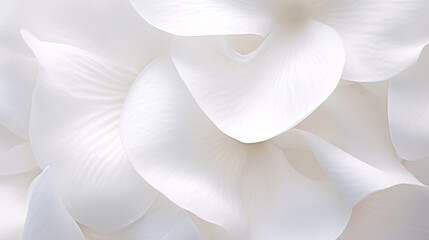 Poster - Macro photo of white flower petals with edge details, ideal for decoration, background, or greeting cards.

