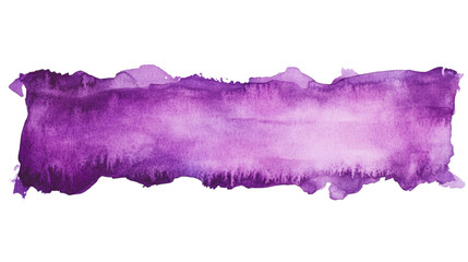 Wall Mural - abstract watercolor splash with flowing purple gradient on transparent backdrop