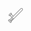 © Shahin - police baton stick icon sign vector