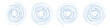 © Anastasiia - Set of blue concentric ripple circles vector elements