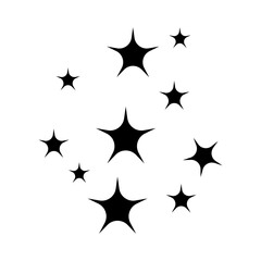 Wall Mural - sparkle vector icon. shine symbol illustration. star sign or logo.