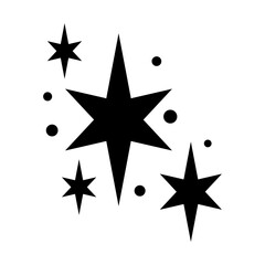 Wall Mural - sparkle vector icon. shine symbol illustration. star sign or logo.