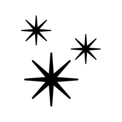 Wall Mural - sparkle vector icon. shine symbol illustration. star sign or logo.