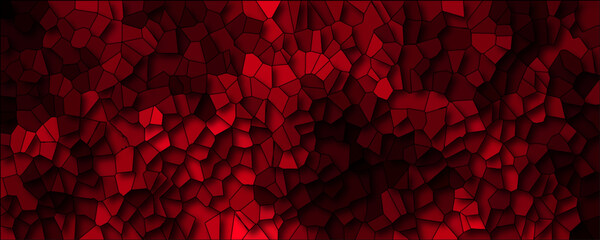 Wall Mural - abstract colored dark red geometric hexagonal hexagon mosaic cement stone textured background. abstr