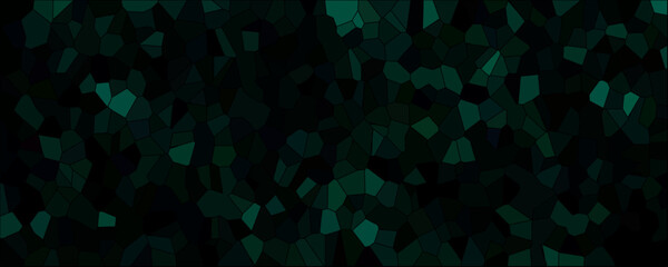 Wall Mural - abstract colored dark green geometric hexagonal hexagon mosaic cement stone textured background. abs