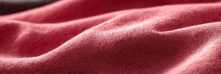 Poster - Soft Fabric Texture Macro Showcasing Leggings Fading to a Bright Margin With Gentle Curves and Rich Color Tones