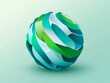 © Jeerawat - Abstract Green Blue Sphere
