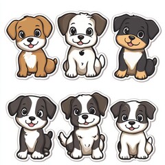 Wall Mural - Sticker Design of Cute Puppy
