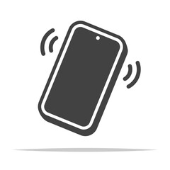 Wall Mural - smartphone ringing icon transparent vector isolated