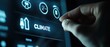 © Fernando - Mans finger touching climate control screen in modern car, adjusting temperature settings for comfortable driving experience with advanced technology