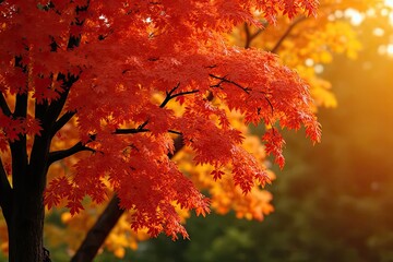 autumn's vivid scenery