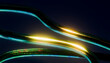 © ADDICTIVE STOCK - Abstract glowing curves with vibrant light reflections