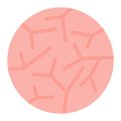 Wall Mural - Dry Skin icon vector image. Can be used for Allergy Symptoms.