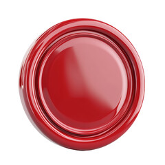Wall Mural - crimson concentric circles with a glossy finish and a subtle light reflection, isolated against a tr