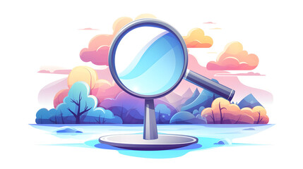 Wall Mural - Internet Search Icon Cartoon Vector Illustration for Professional Designs