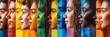 © Oleksandr - Vibrant mosaic of diverse human profiles showcasing a spectrum of skin tones, ethnicities, and colors representing unity, diversity, and the beautiful complexity of human identity.