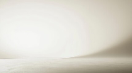 Poster - Simple off-white studio background with subtle light gradient.