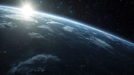 Wall Mural - a meteorite entering earthâ€™s atmosphere